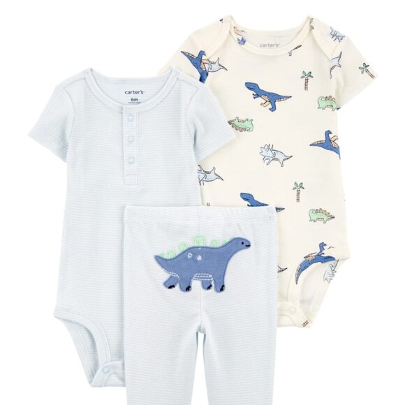 (4/$20) Carter's - Baby Dinosaur Little Outfit Set - Picture 1 of 10